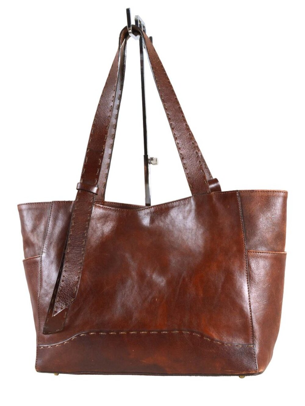 Divina Firenze Made in Italy Large Brown Leather Tote